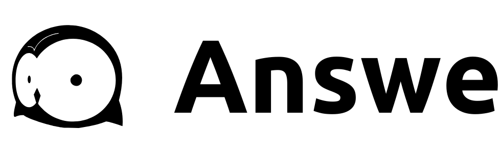 Answe logo, black